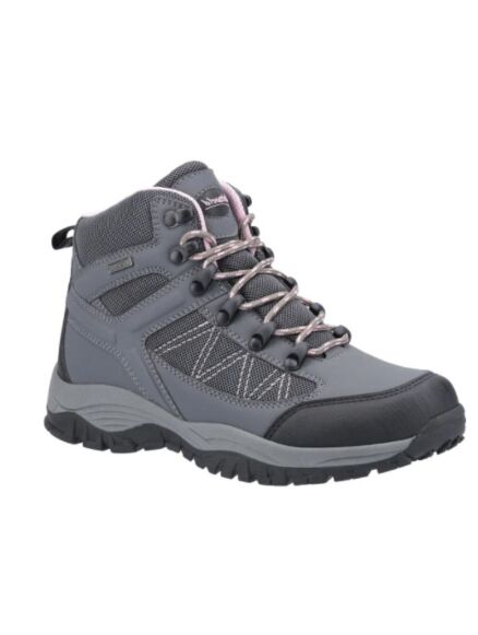 Cotswold Maisemore Hiking Boots Grey/Pink