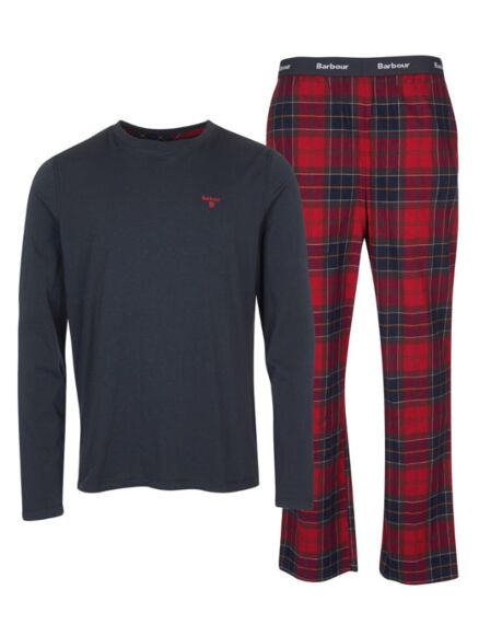 Barbour Doug Pyjama Set Red Tartan