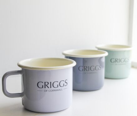Griggs Of Cornwall Enamel Mug Slate