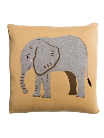 Sophie Allport Elephant Knitted Cushion