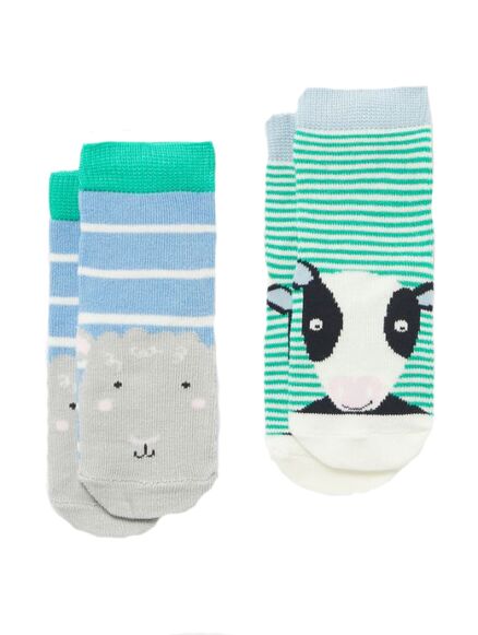 Joules Neat Feet 2 Pack Socks Sheep/Cow