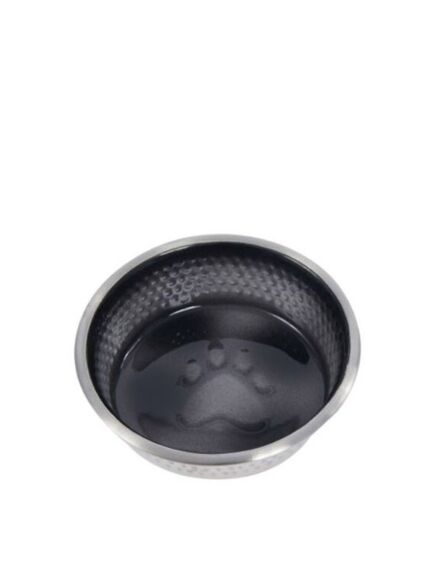 Weatherbeeta Stainless Steel Shade Dog Bowl Black 19.5cm