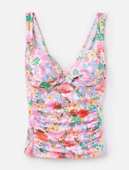 Joules Roma Takini Top White Floral Meadow 