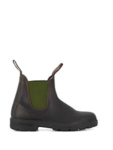 Blundstone 519 Stout Brown Leather With Olive Elastic