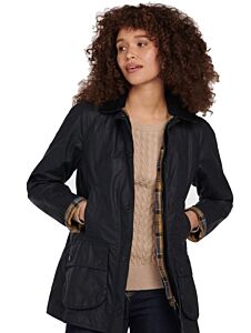 Barbour Beadnell Wax Jacket Navy