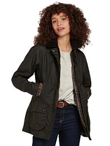 Barbour Women's Beadnell Wax Jacket Olive