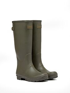 Joules Field Wellies with Adjustable Back Gusset Olive