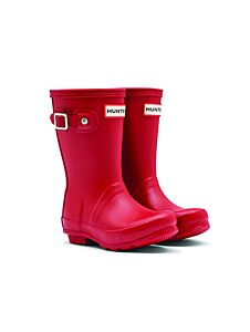 Hunter Little Kids Wellies Military Red