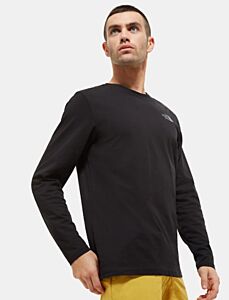 The North Face Men's Long Sleeved Easy Tee Black/Zinc
