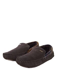 Barbour Mens Monty Moccasin Slippers Brown 