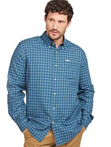 Barbour Men's Preston Regular Fit Shirt Mid Blue