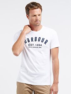 Barbour Men's Ridge Logo T-Shirt White