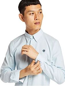 TIMBERLAND LONG SLEEVE PLEASANT RIVER STRETCH OXFORD SHIRT SKYWAY