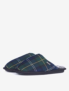 Barbour Men's Young Slippers Recycled Seaweed Tartan