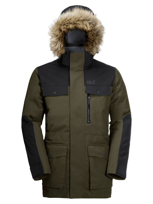 Mens Clothing Coats Parka coats Save 18% Jack Wolfskin Synthetic Glacier Bay Functional Jackets in Green for Men 