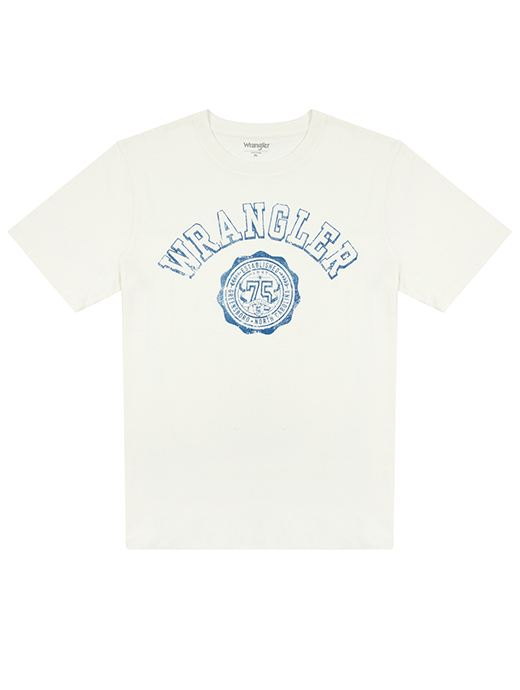 Wrangler Men's Collegiate T-Shirt Off White